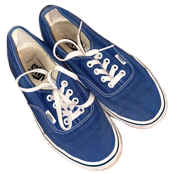 VANS The Authentic Cornflower Blue #44 Deck Shoes Low Top Sneakers Size 5.5 / 7 - Picture 5 of 12